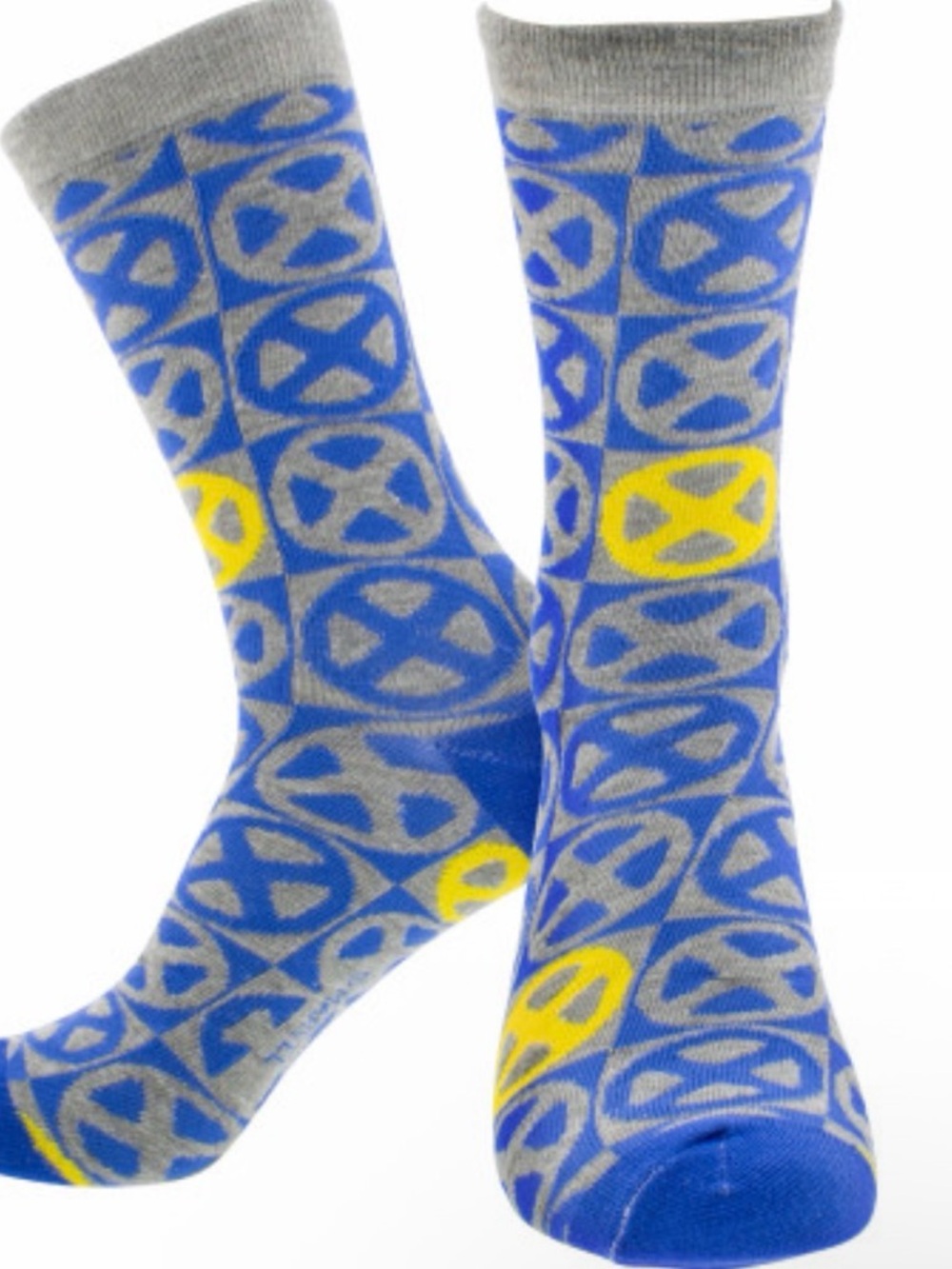 Men's Blue & Gray Marvel Crew Socks - Unisex - New